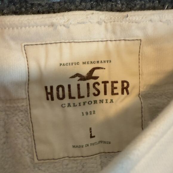 Hollister Vintage Sweatpants Adult Large White Logo Drawstring Spell Out 90s Y2K - Picture 7 of 11